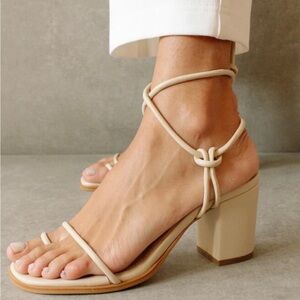 Alohas Grace ivory leather Sandals